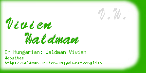 vivien waldman business card